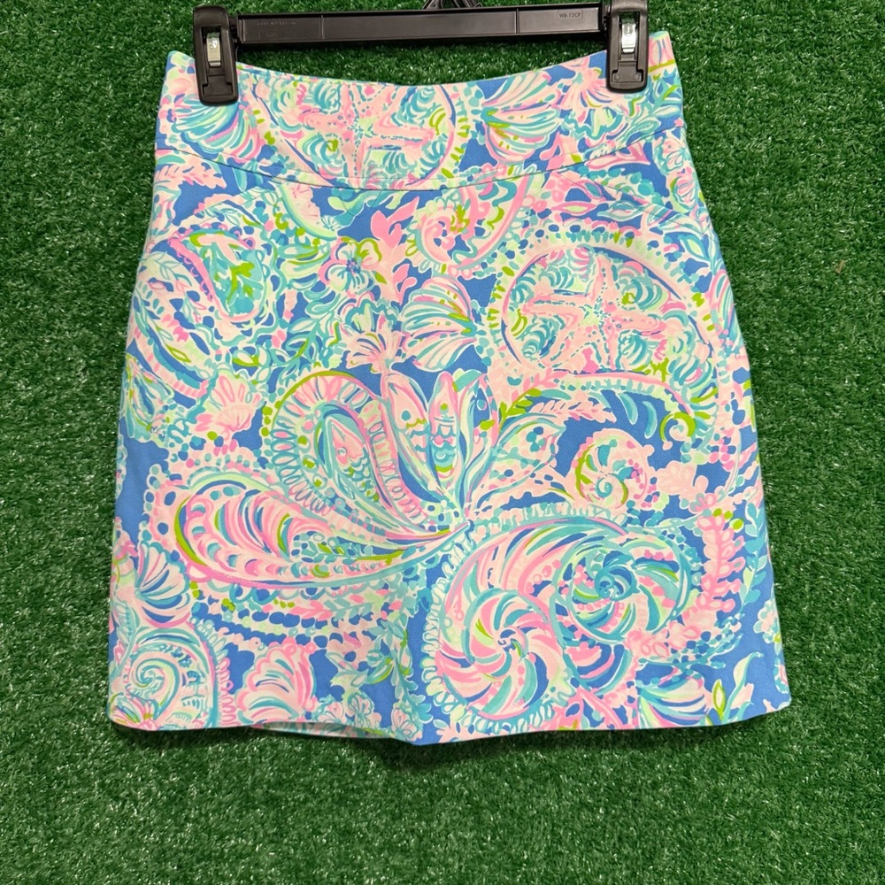 Lilly Pulitzer Jonas Skort Floral Dream Team Print Hampton Vacation Beach